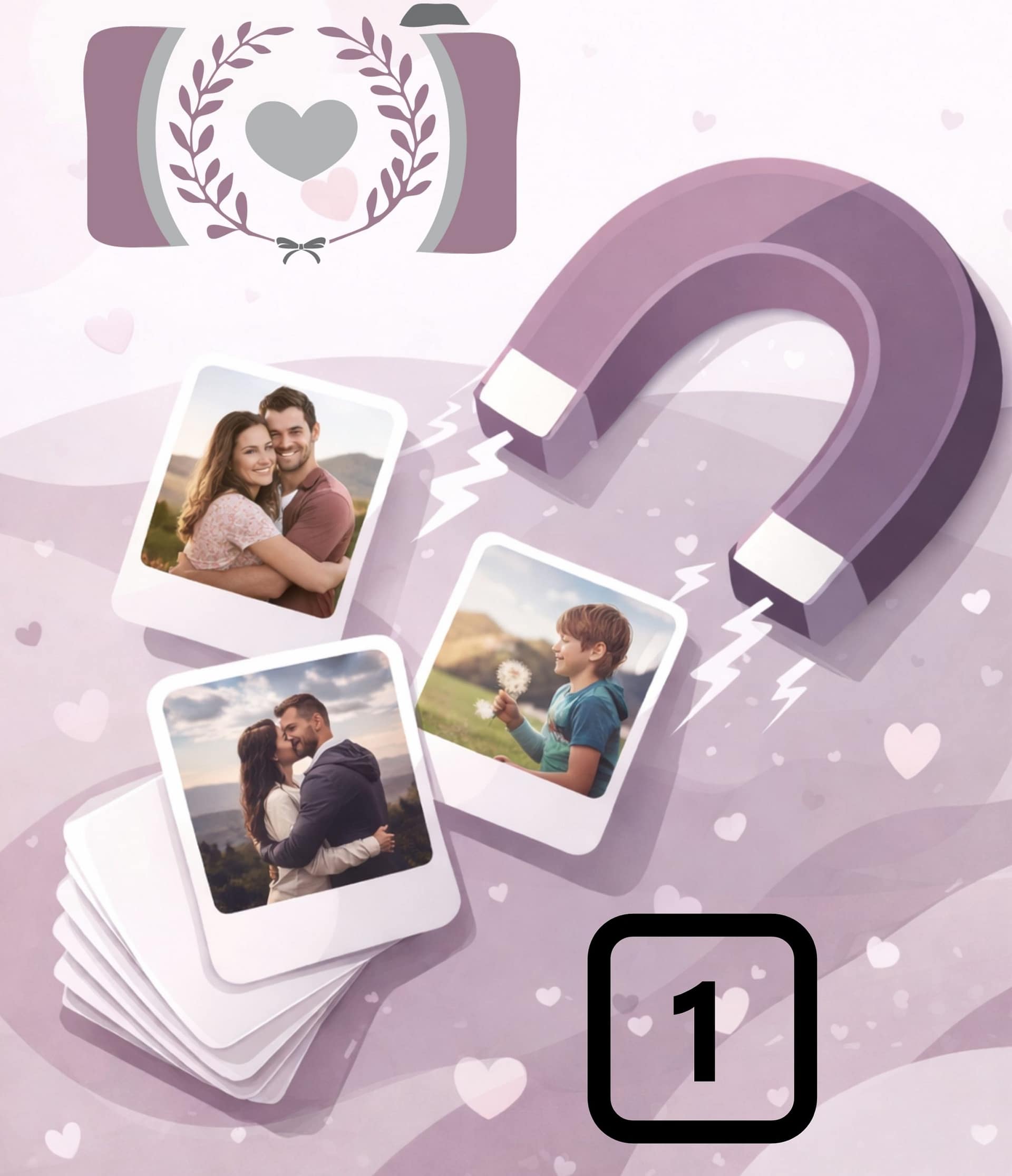 a) Magnet Photo - À l'unité