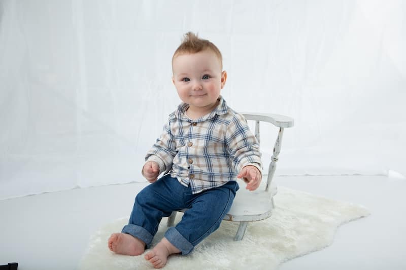 Retouche photo avant-après portrait – 1 Avant / Après Portrait - Bébé Dunkerque